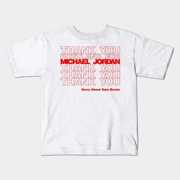 Thank You for Michael Jordan Kids T-Shirt by 90s Bulls Shirts